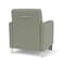 Lesro Siena Lounge Reception Guest Chair w/ Front Casters, 27 in W 29.5 in L 32.5 in H SN1101 - alternate 2